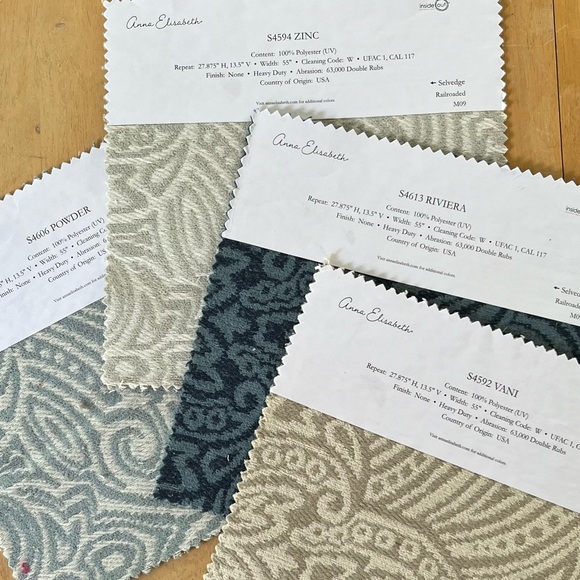 Lot of 20 Anna Elisabeth Polyester Upholstery Fabric Samples - Picture 6 of 6